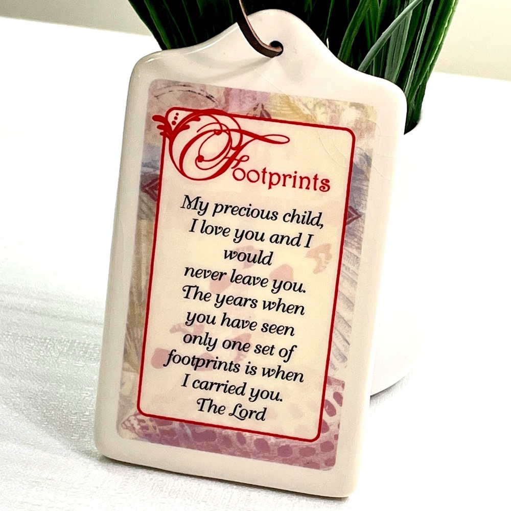 Footprints Home, Dorm, Office Ceramic Wall Decor